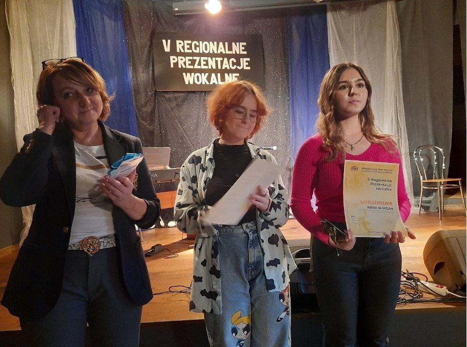 V Regionalne Prezentacje Wokalne – sukces naszej uczennicy Natalii Łygan